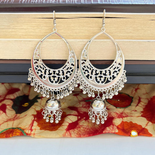 Beautiful Silver Hanging Earrings