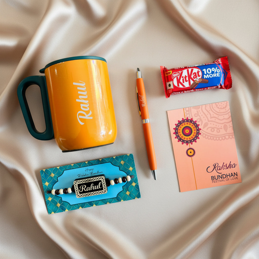 Personalised Rakhi Gift Set