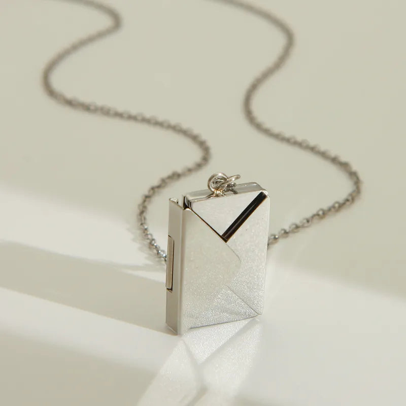 Personalized Envelope Pendant Necklace