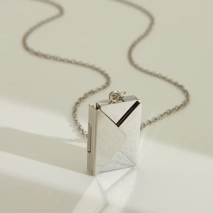 Personalized Envelope Pendant Necklace