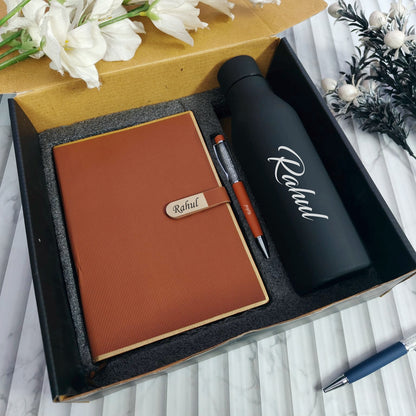Personalized Z Flip Diary Set Premium Hamper