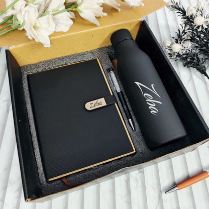 Personalized Z Flip Diary Set Premium Hamper