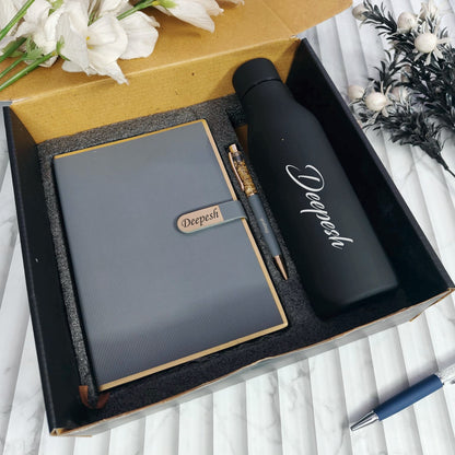 Personalized Z Flip Diary Set Premium Hamper