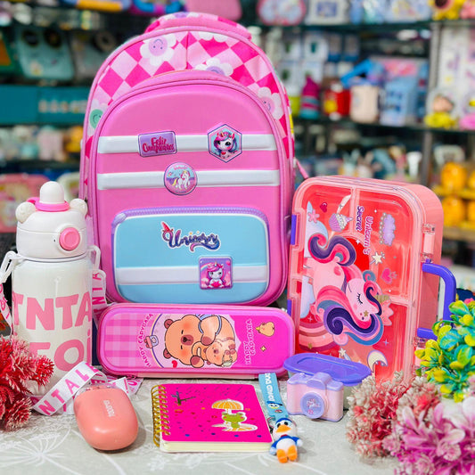 Back to School Hamper | 15 Inch Backpack with Bottle, Lunch Box & Essentials