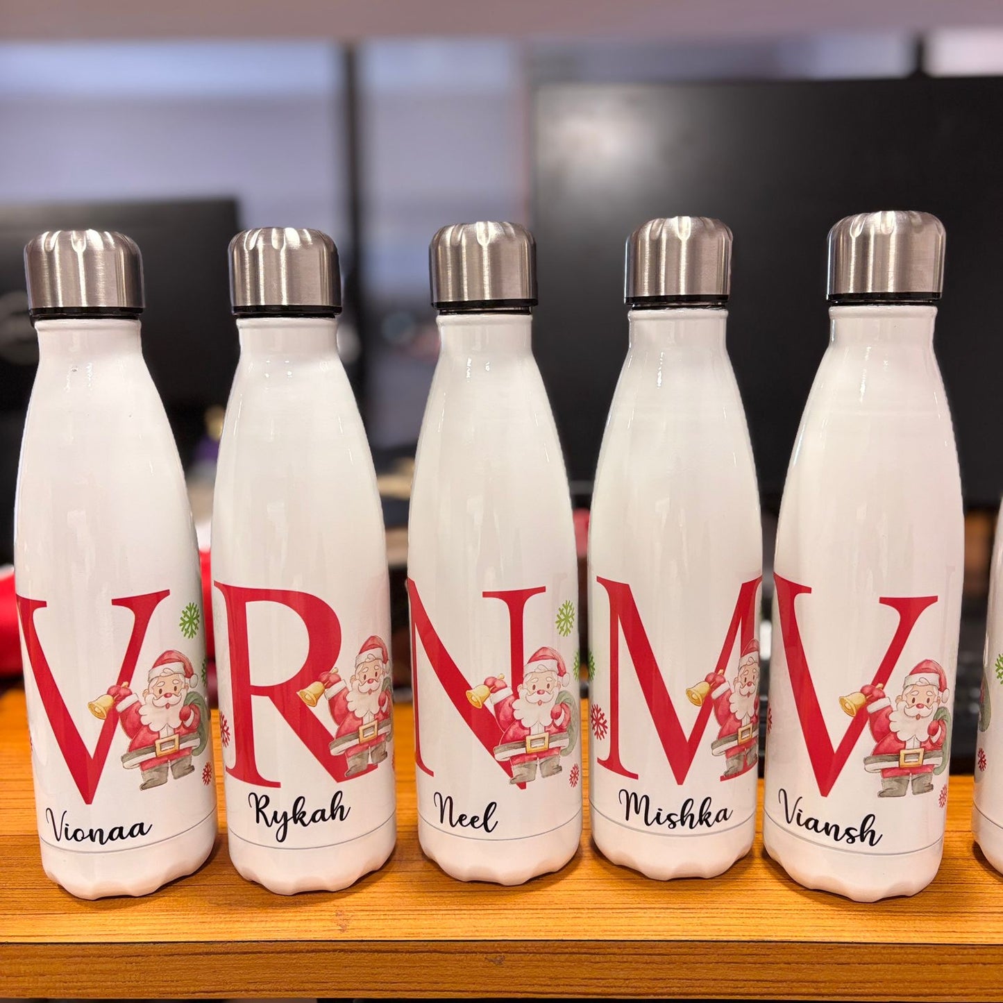 Christmas Theme Personalized Cola Thermal Steel Bottle