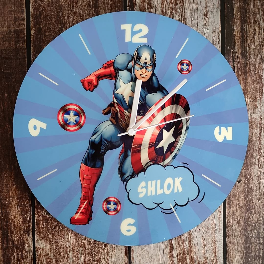 Personalized Kids Wall Clock