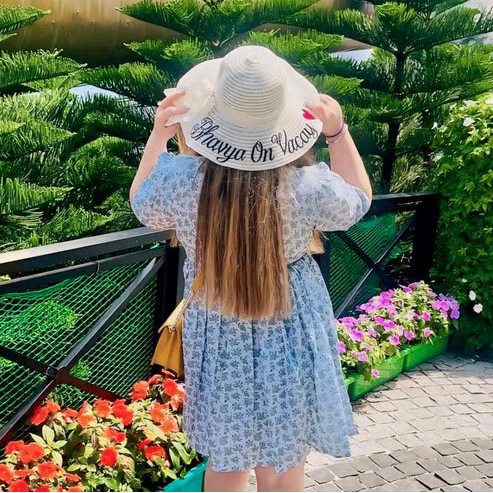 Personalized Straw Beach Hat