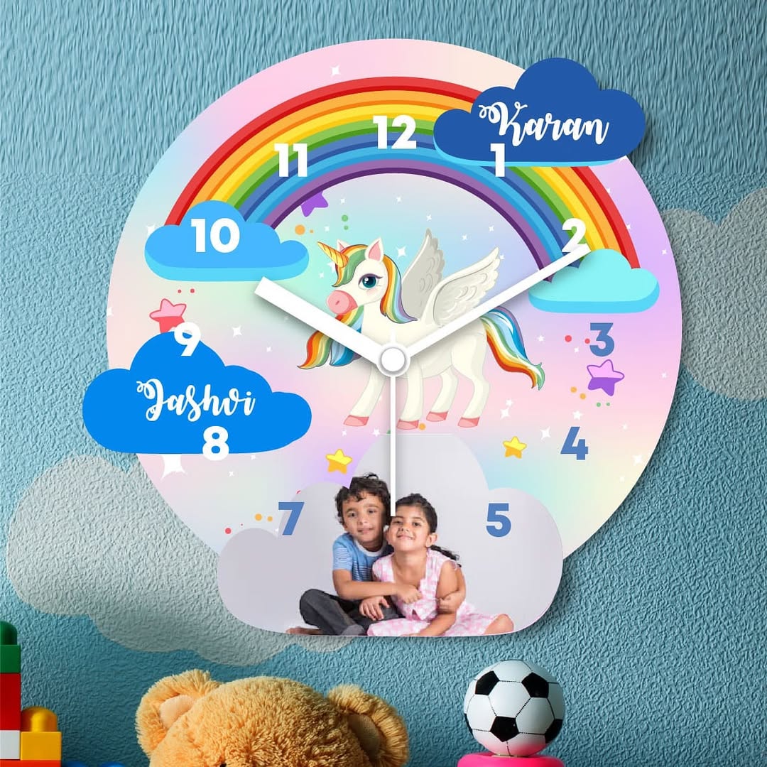 Personalized Kids Wall Clock