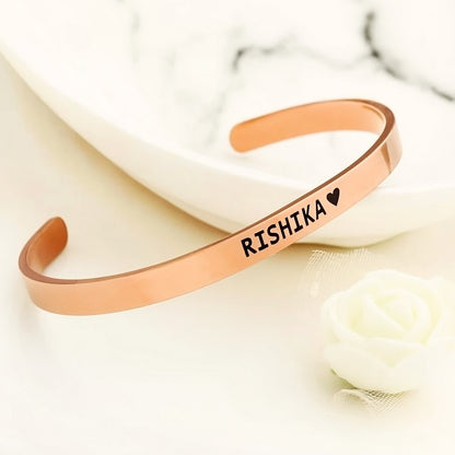 Personalized Stainless Steel Unisex Adjustable Kada