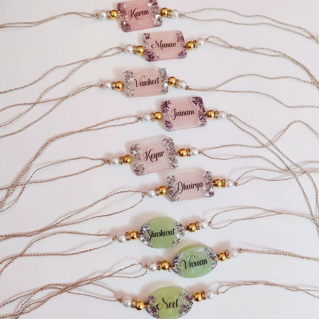 Personalized Resin Rakhi