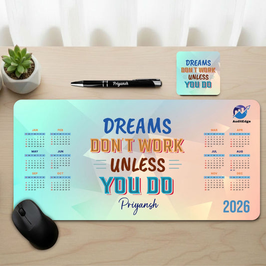 Personalized Desk Mat & Stationery Set