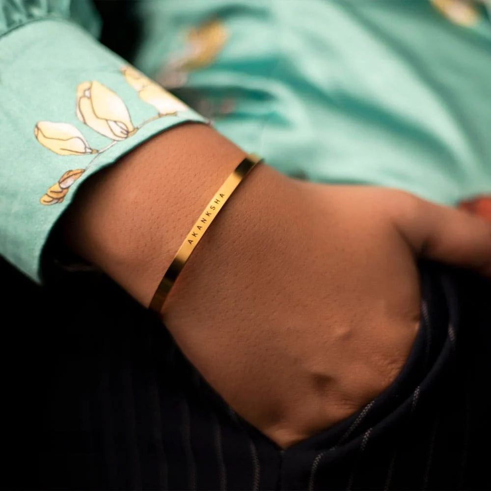 Personalized Stainless Steel Unisex Adjustable Kada