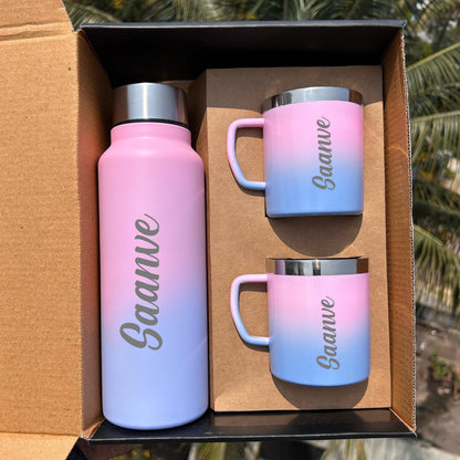 Stainless Steel Bottle + Cup Combo