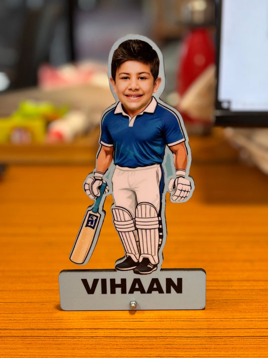 Personalised Photo Caricature Stand For Kids