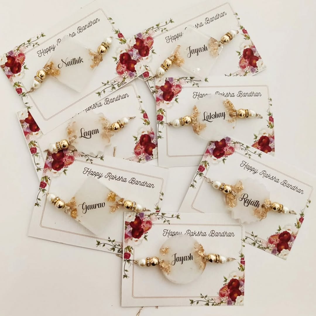 Personalized Resin Rakhi