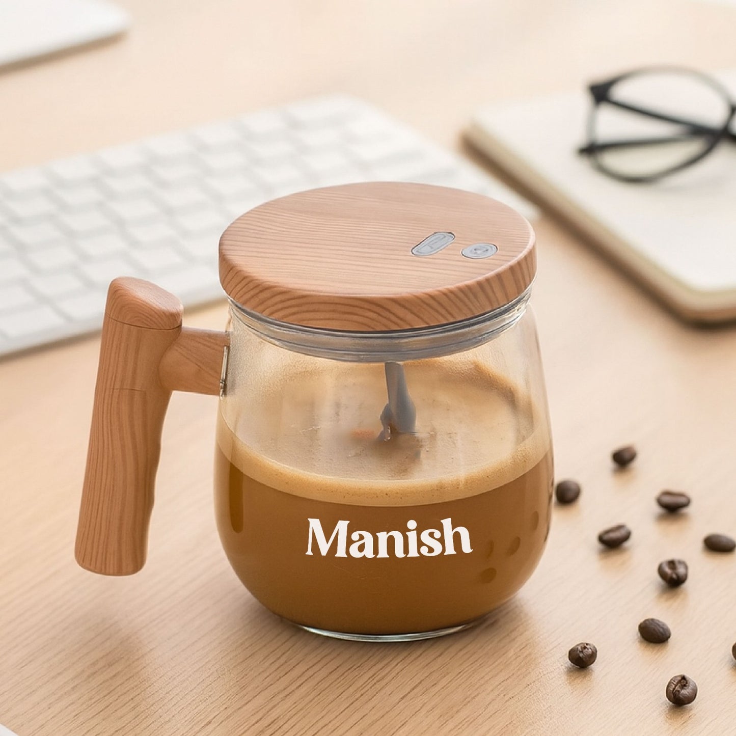 Personalized Coffee Frother Cup