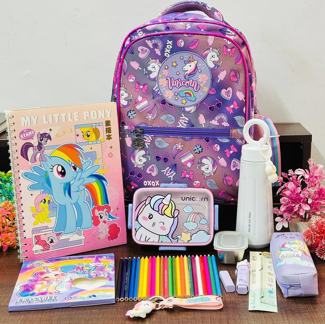 Personalized Unicorn Theme Bag Hamper