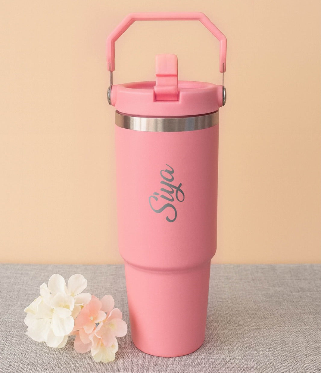 Premium Personalized Handle Tumbler – 900 ML