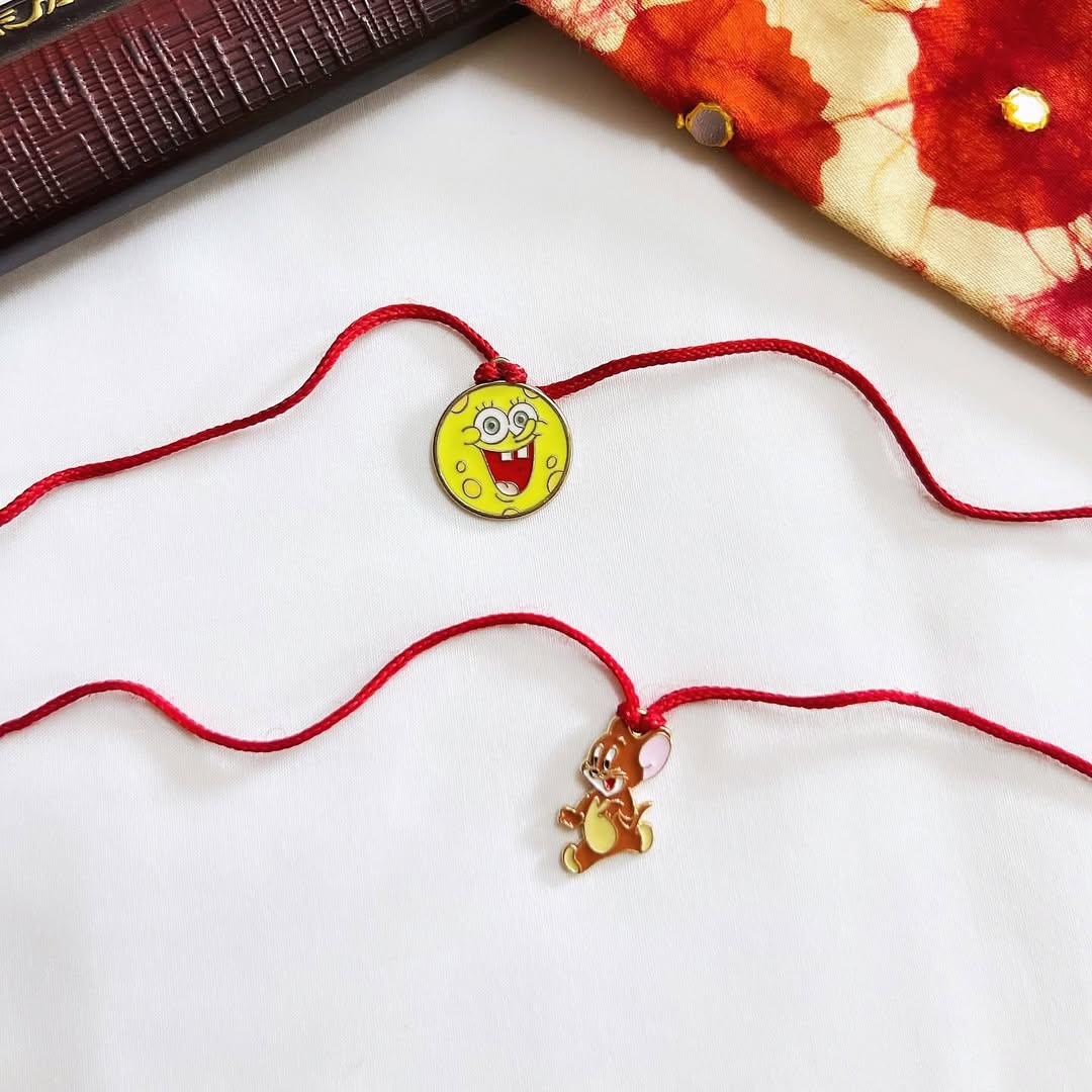 Customised Cartoon Charm Rakhis