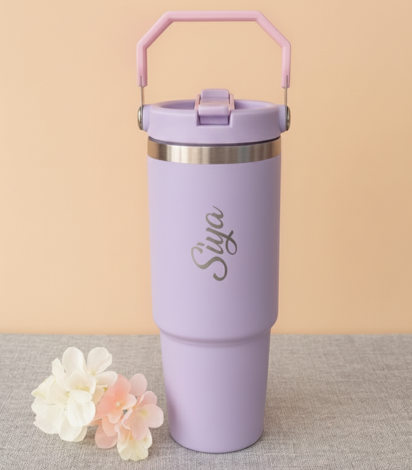 Premium Personalized Handle Tumbler – 900 ML