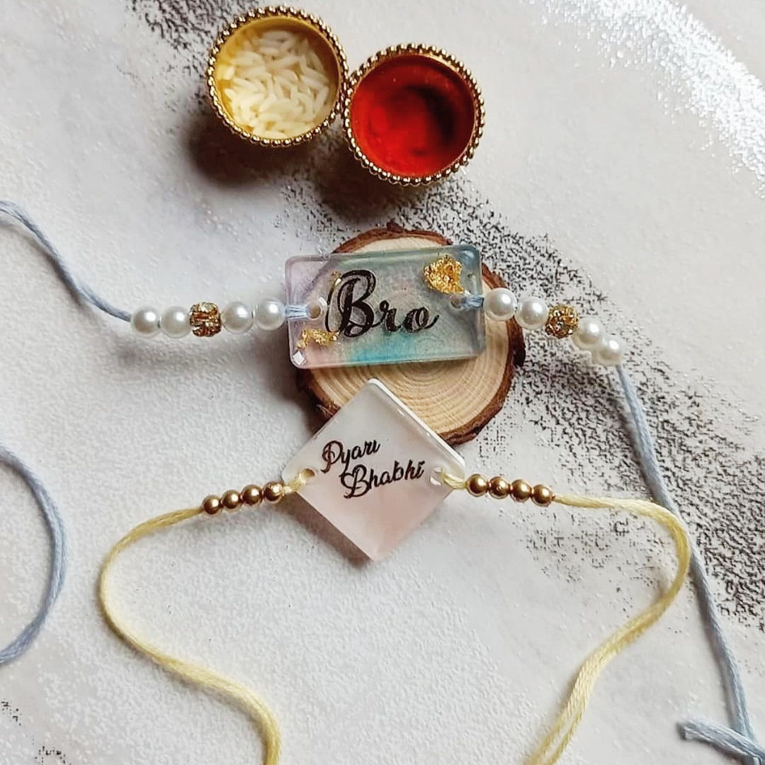 Personalized Resin Rakhi