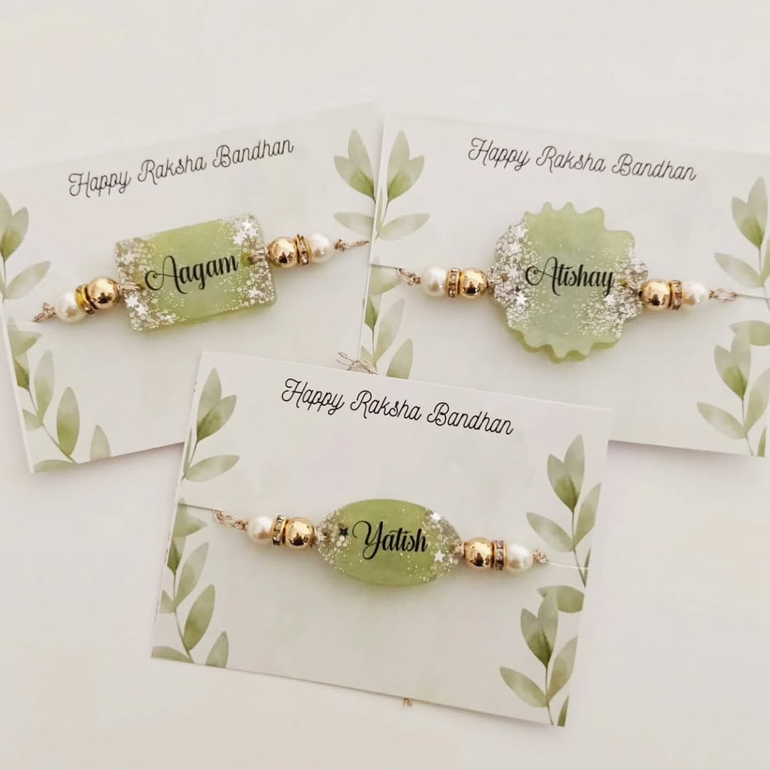 Personalized Resin Rakhi