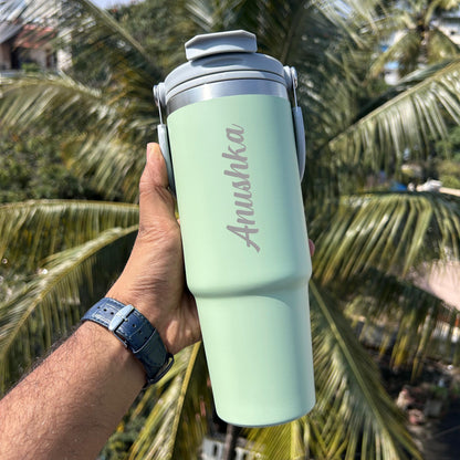 Premium Personalized Handle Tumbler – 900 ML