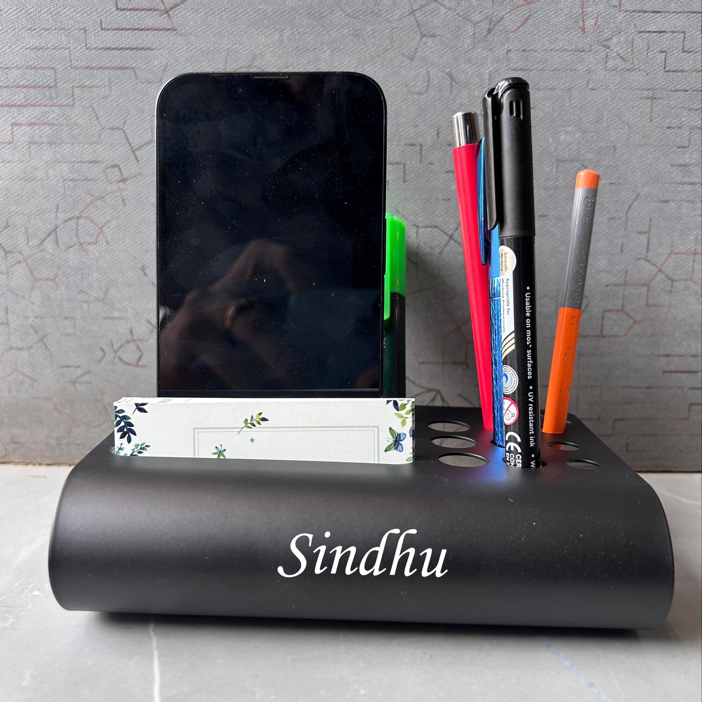Mobile & Stationery Holder With FREE Metal Pen