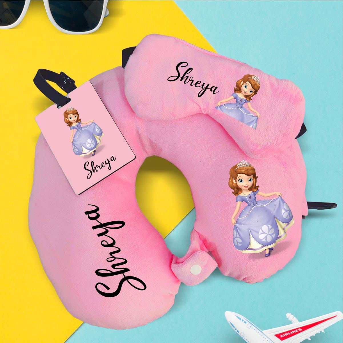 Personalized Travel Neck Pillow Combo