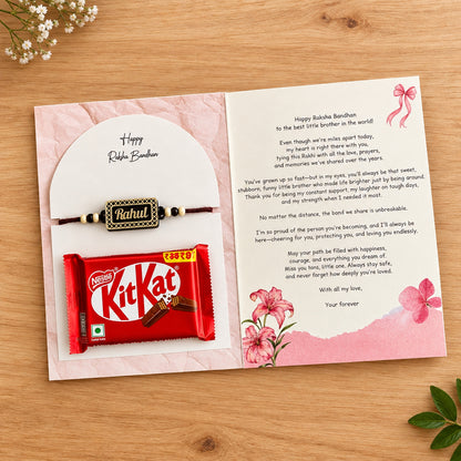 Personalised Rakhi Greeting Card Combo
