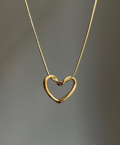 Anti Tarnish Heart Necklace