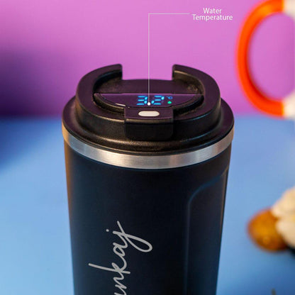 Personalized Travel Mug With Temperature Display