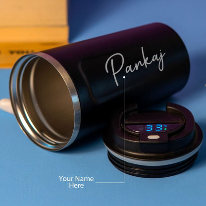 Personalized Travel Mug With Temperature Display