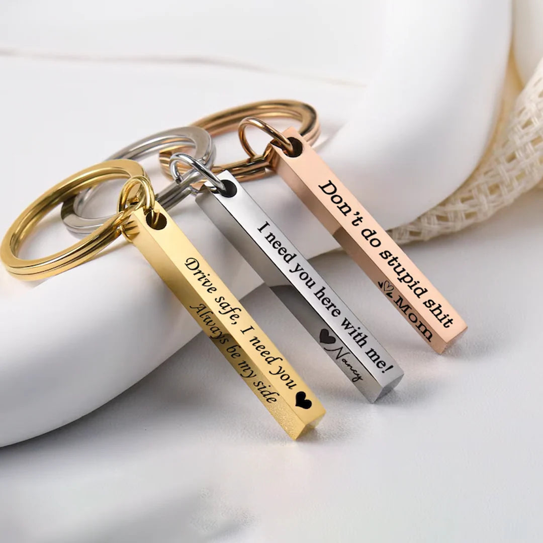 Personalized Bar Keychain