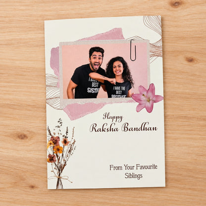 Personalised Rakhi Greeting Card Combo