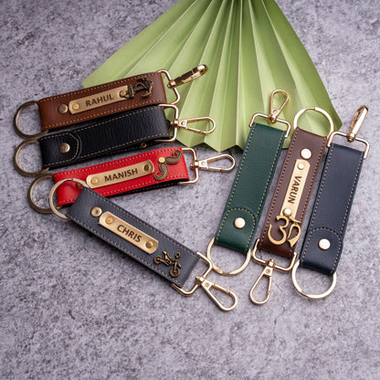 Personalized Premium Leather Keychain