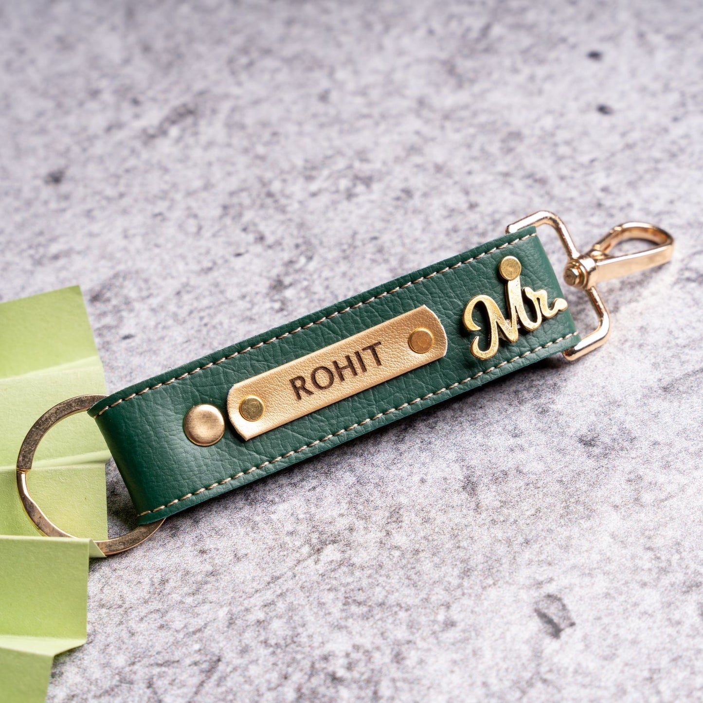 Personalized Premium Leather Keychain