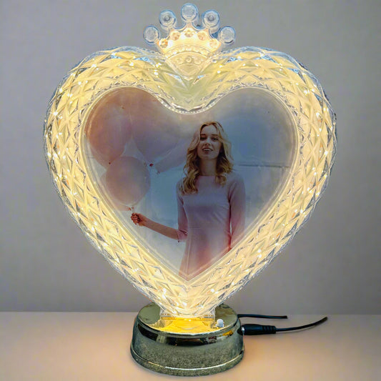 Personalized Crown Crystal Lamp