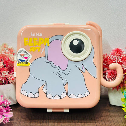 Double Decker Stainless Steel Lunch Box | Insulated Leak Proof with Spoon