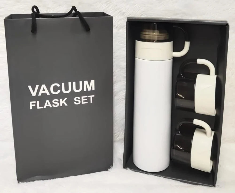 Personalized Vacuumed Black Bottle and Mug Set