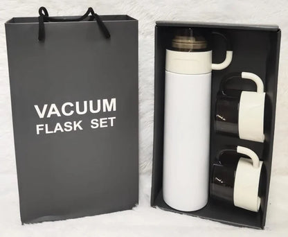 Personalized Vacuumed Black Bottle and Mug Set