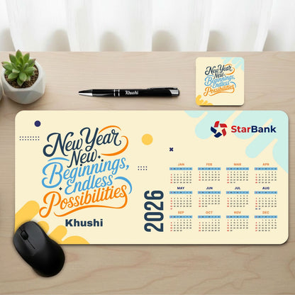 Personalized Desk Mat & Stationery Set