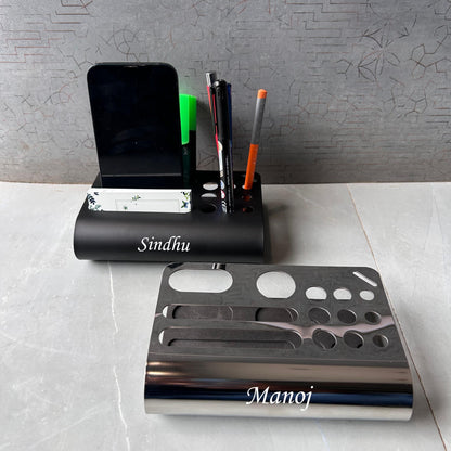 Mobile & Stationery Holder With FREE Metal Pen