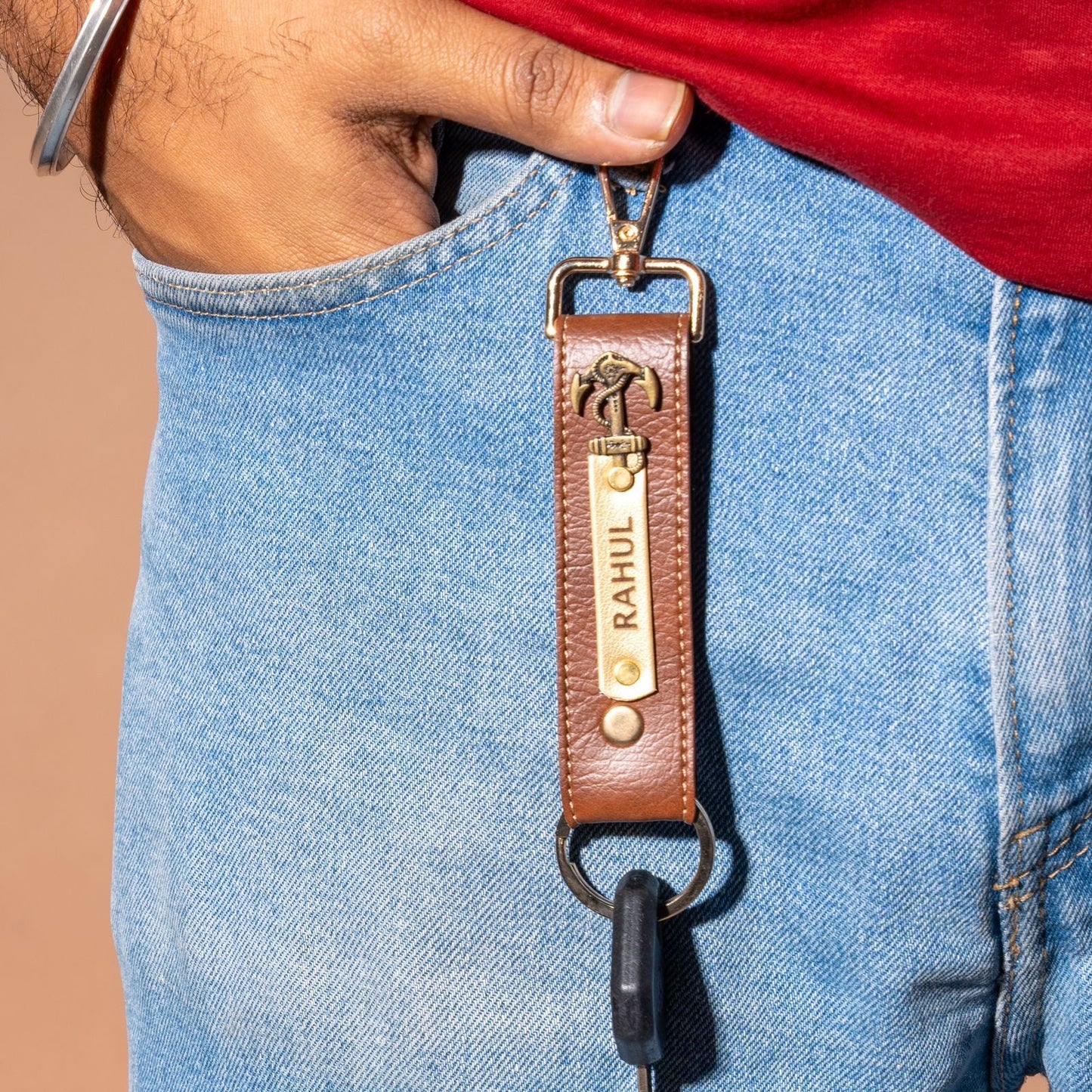 Personalized Premium Leather Keychain