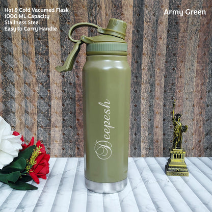 Personalized 1000 ML Handle Bottle – Hot & Cold
