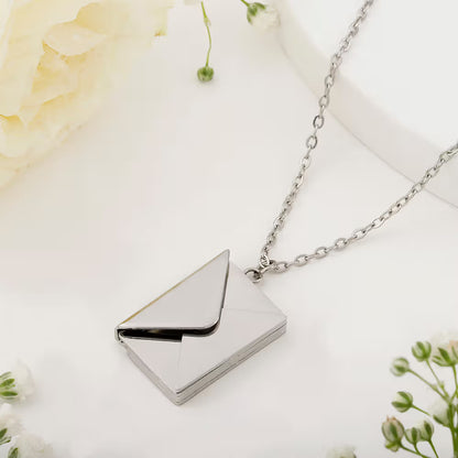 Personalized Envelope Pendant Necklace