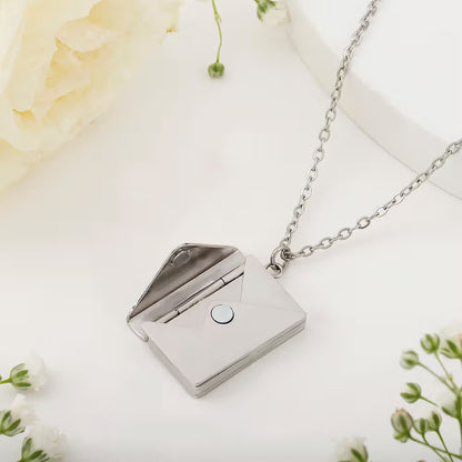 Personalized Envelope Pendant Necklace
