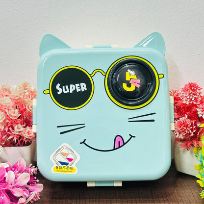 Double Decker Stainless Steel Lunch Box | Insulated Leak Proof with Spoon