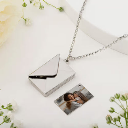 Personalized Envelope Pendant Necklace