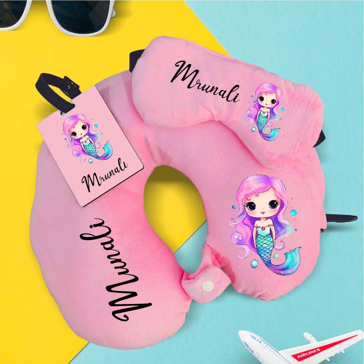 Personalized Travel Neck Pillow Combo